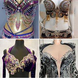 Strass en verre cristal en forme <span class=keywords><strong>de</strong></span> goutte d'eau, haute qualité K9, à dos plat, phosphorescents, écologiques, pour la couture sur tissu - Product Image 6