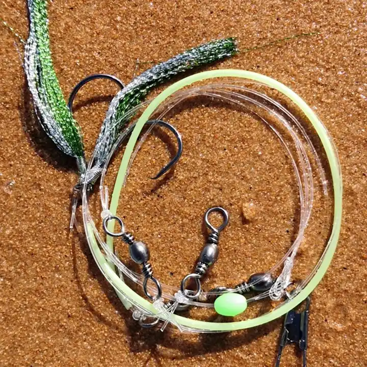 gurnard fishing flasher rig with luminous