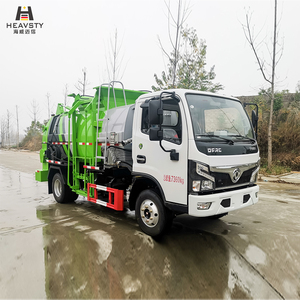 HEAVSTY Nouveau Camion Compact à Benne Carrée pour Déchets Alimentaires, Diesel, Manuel, 155 CV, Levage Hydraulique, Collecteur de Poubelles 120L/240L - Product Image 1