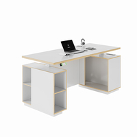 LB01-6 Escritorio Ergonómico Plegable de Madera Modular Moderno con Ajuste Automático de Altura, Estación de Trabajo Ejecutiva para Oficina y Escuela