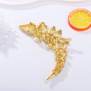 Xiliangfeizi trâm cài cá sấu cổ điển xuyên biên giới, trâm cài cá sấu động vật hợp kim có thể di chuyển, phụ kiện quần áo nam - Product Image 3