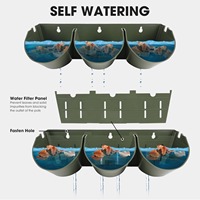 Jardinière murale verticale en plastique pour plantes vertes, pots de fleurs, systèmes de jardinage mural intérieur/extérieur