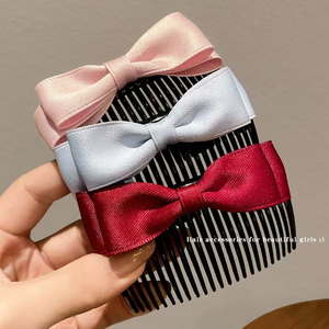 Peineta de Pelo con Lazo de Estilo Sencillo y Lujo Ligero, Diseño de Nicho Elegante y Moderno para Mujer, Venta al por Mayor de Joyería - Product Image 2