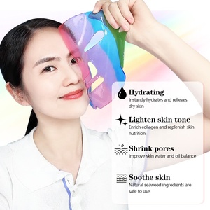 Mascarilla Facial de Hidrogel de Cristal Arcoíris de Marca Privada, Iluminadora, Reafirmante, Antiarrugas, Hidratante, con Colágeno, Vitamina C, Vegana, OEM - Product Image 2