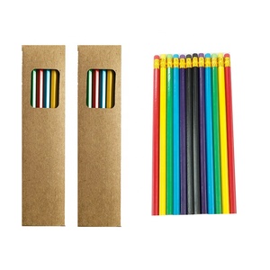 Gói Hộp Giấy Kraft Graphite #<span class=keywords><strong>2</strong></span> HB Số <span class=keywords><strong>2</strong></span> Bộ Bút Chì Gỗ Lục Giác Cho Trẻ Em Nhiều Màu - Product Image 1