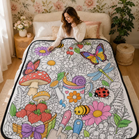 Couverture à colorier réutilisable et lavable pour enfants, motif dinosaure, couverture à dessiner soi-même, couverture à colorier DIY, activité éducative, cadeau pour enfants