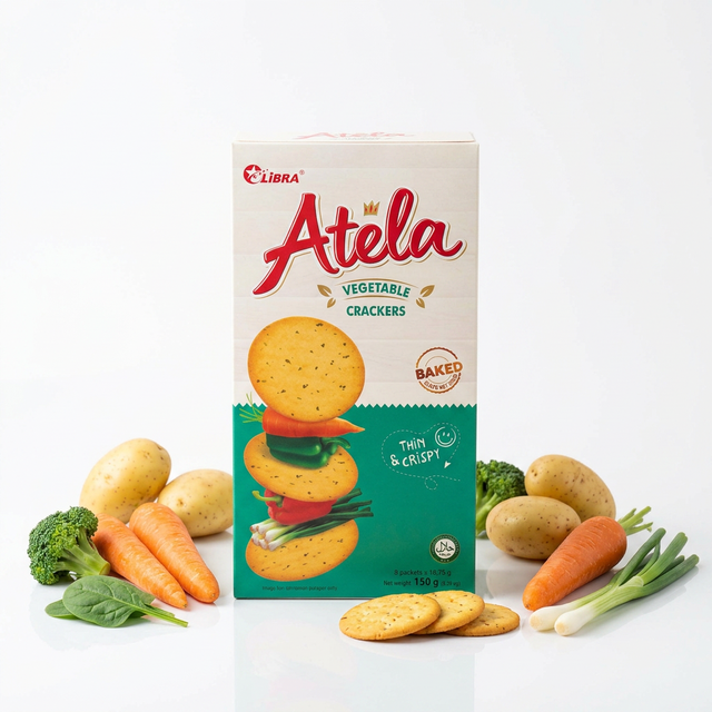 Plant-Based Veg Biscuits Crispy Sweet & Salty Box 150g Exotic Snacks Bulk Export Deals Unbeatable Price OEM ODM Free Sample