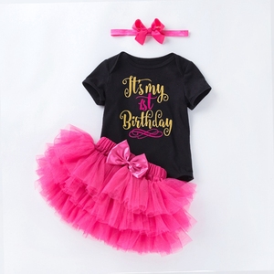 Robe d'anniversaire pour fille de 1 an, robe de bébé fille nouveau-née, vêtements d'été pour filles, robes tutu pour fête, tenue pour enfants - Product Image 2