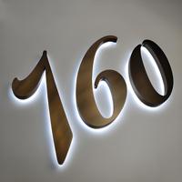 Lettres en relief personnalisées Qy Sign avec éclairage LED rétroéclairé, en acier inoxydable 3D, PVC, étanches IP65, signalétique publicitaire extérieure pour entreprises