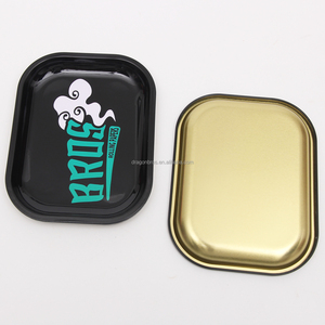 Bandeja de METAL OEM personalizada, color negro, 18x14CM, nuevo estilo, 2022 - Product Image 2