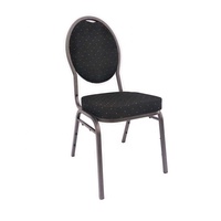 Chaises de banquet et de mariage en métal de haute qualité, design moderne noir, usage commercial, vente en gros