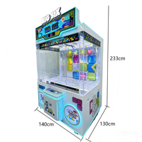 Machine à griffes à monnayeur à six griffes, machine d'arcade à griffes, personnalisable, pour la vente en gros aux lieux de divertissement mondiaux