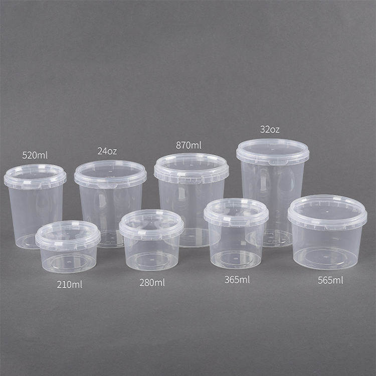 750ml Rectangular Disposable Clear Plastic Container