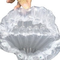 Film de protection à coussin d'air pour bouteilles de vin et d'alcool, emballage à bulles gonflable en colonne