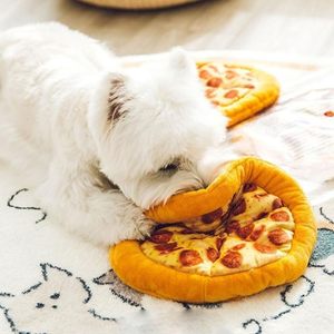 Juguete Sonoro para Perros con Forma de Pizza, Interactivo, Resistente a Desgarros, para Entrenamiento y Masticación - Product Image 5