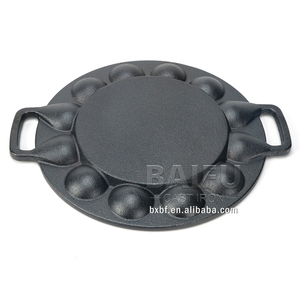 19 Poffertjes muslimah Mini Pancake Pan <span class=keywords><strong>ghisa</strong></span> olandese Mini-Pancake Pan Iron farcito Pancake Balls Aebleskiver Pan - Product Image 4