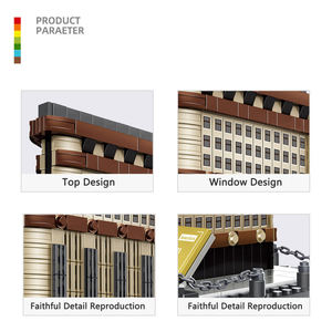 Wange 4220 Flatiron Building, Bloques de Plástico Creativos, Modelo de Ladrillos, Juego de Bloques de Construcción Educativos para Niños, Juguete de Plástico - Product Image 3