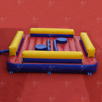 Vente flash Arène de joute gonflable Jeu sportif interactif Anneau d'arène de gladiateur Joute Bâtons de combat gonflables avec souffleur d'air