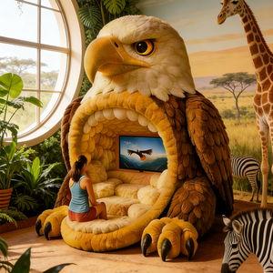 Sofá Gigante en Forma de Águila, Creativo, para Sala de Estar, Sillón Individual de Peluche Suave, Mueble Decorativo, Sofá <span class=keywords><strong>Cama</strong></span> - Product Image 1