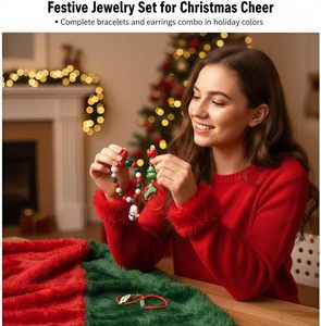 Hot Selling Trendy Christmas Children's <b>Bracelet</b> Perfect Festive Christmas Gift <b>Set</b> with Christmas Decorations - Product Image 5