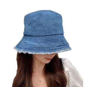 Autunno nuova versione coreana lavata da Cowboy <span class=keywords><strong>vecchio</strong></span> cappello da <span class=keywords><strong>pescatore</strong></span> da donna Retro bordo peloso Casual semplice per il trucco cappello a bacinella - Product Image 3