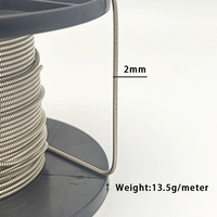 Chaîne serpent en argent sterling 925 de 2 mm, vendue en gros par la tonne par mètre, pour la fabrication de bijoux permanents (bracelets et colliers)