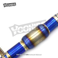 Auto Racing Car Escape Valvetronic Catback Échappement Pour VW Golf MK7.5/7.5 GTI 2.0T 2015-2019 Titanium Pipe Silencieux Système D'échappement