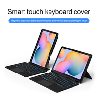 Casing samsung GALAXY Tab SM-T860 T865, sarung keyboard nirkabel ramping 10.5 inci dengan touchpad
