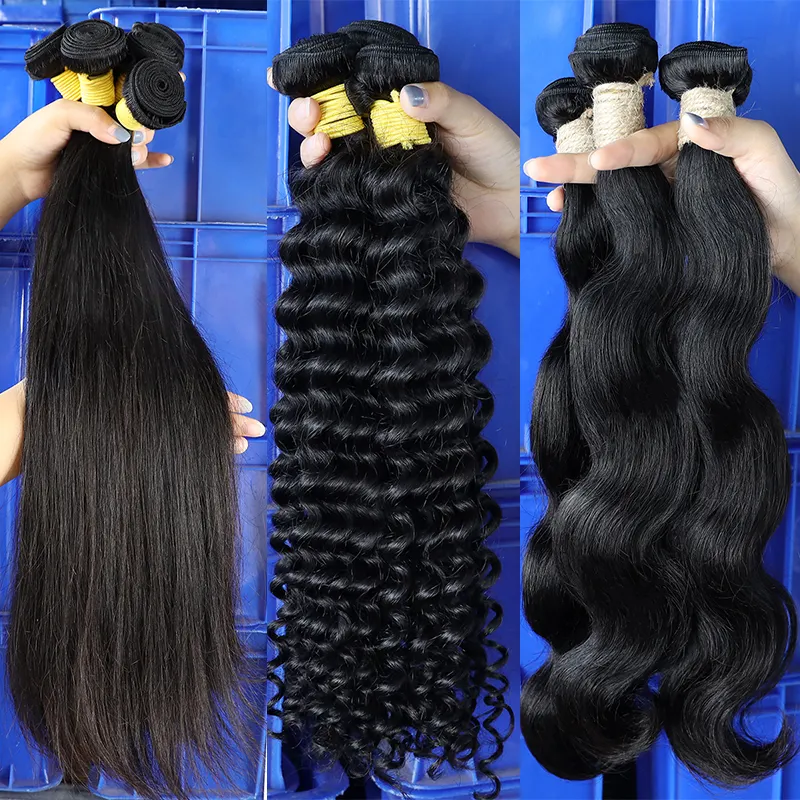 Best price raw virgin Brazilian human hair extensions cuticle aligned weaving human hair bundles 30 inch with lace closure weft