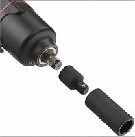 Adaptateur et réducteur de douille à choc 1-1/2 pouces (femelle) x 1 pouce (mâle) CR-MO noir