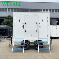 Wecare plastique portable salle de bain douche extérieure toilette mobile wc camping caravane toilette remorque luxe avec remorque mobile