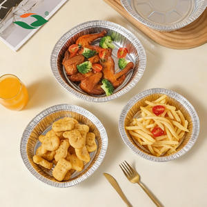 Contenedor de Aluminio Desechable de Grado Alimenticio, Bandeja de Aluminio, Plato de Aluminio de 6, 7, 8 y 9 Pulgadas, Venta al por Mayor - Product Image 5