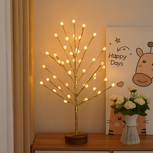 Lampe d'arbre LED, lumière chaude, décoration intérieure, éclairage paysager pour fête de Noël, ornement, décoration de la maison - Product Image 1