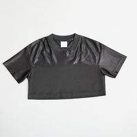 T-shirt en maille ample personnalisé de haute qualité pour femme, idéal pour l'été, décontracté, uni, pour l'entraînement