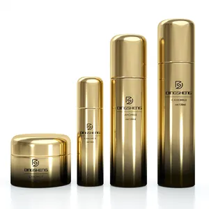 Luxury 50g 30ml 100ml Cosmetic Packaging Face Cream Jar Serum Skin Care Glass Bottle Set 120ml Toner Bottle