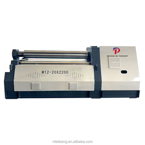 CNC 4 Roller <strong>Steel</strong> Bending Rolling Machine with Double Pinch&amp;stainless <strong>Steel</strong> Pipe Rolling Machine W12-20*2000 Factory Sales - Product Image 3