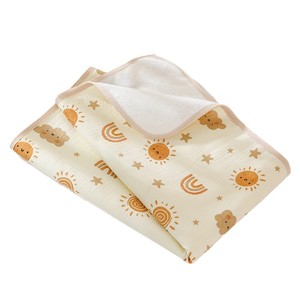 Jianmu Baby Mattress Pad 50x70/70x90 Pure Cotton Waterproof Breathable Infant <b>Bedding</b> Cartoon Design Washable - Product Image 3