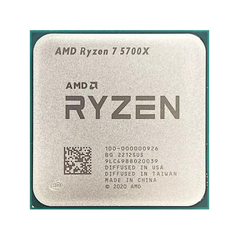 New Tray CPU R7 5700X Processador Match with A520 B450 B550 Motherboard