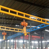 Système de grue SEVENCRANE 500 kg avec palan électrique et moteur, pont roulant léger pour levage en petite atelier