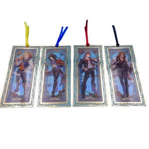 Electroplated Gold Copper <b>Bookmark</b> Cartoon Design Hollowed Out UV Printing Stationery Gift Unisex - Product Image 5