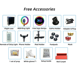 Cabina de Fotos con Vídeo de <span class=keywords><strong>360</strong></span> Grados, para Selfies y Fotos Giratorias, con Logotipo Personalizado, <span class=keywords><strong>Precio</strong></span> al por Mayor - Product Image 5