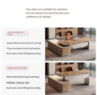 Vente flash, prix d'usine, table de direction classique de taille personnalisée, mobilier commercial, bureau de direction