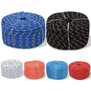 Factory Cheap Price Twisted Braided PP PE Nylon Polyester Lead Danline Rope Sink Rope For Marine Fishing