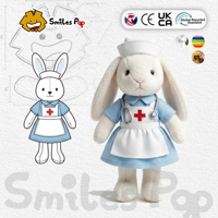 Boneka Kelinci Perawat Kustom dengan Stetoskop |   Kain Aman dan Tidak Beracun |   Bersertifikat CE & UKCA |   Boneka Maskot Promosi Kustom