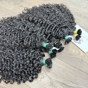 Un donante estilo rizado birmano cutícula completa alineada queratina cruda K punta al por mayor - Product Image 5