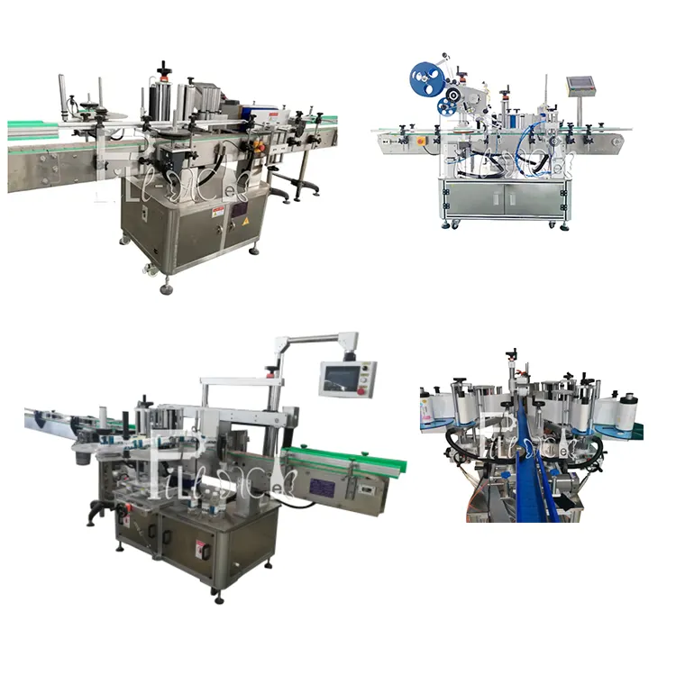 Automatic single/Double side adhesive labeling machine / equipment / device / sticker labeler for flat / round / square bottle