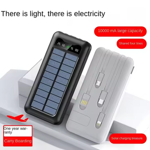 Vente en gros propre alimentation à quatre fils 10000 mA grande capacité de charge énergie <span class=keywords><strong>solaire</strong></span> mobile <span class=keywords><strong>Portable</strong></span> téléphone mobile extérieur universel - Product Image 5
