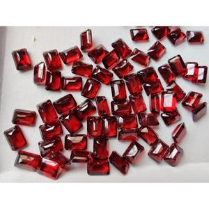 Granate / Calidad Superior AAA / VSI 100 / Octogonal / Facetado / 8x6 mm / Granate Rojo / Piedras Preciosas Sueltas / Granate Rojo NATURAL - Product Image 4