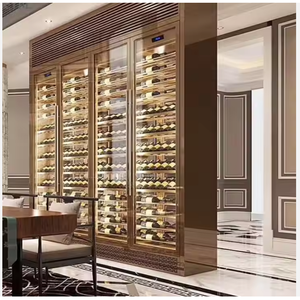 Constant Temperature Freestanding Stainless Steel Wine Cabinet with Lcd Touch for Cellar <b>Storage</b> of & Beverages Type Stainless - Product Image 2