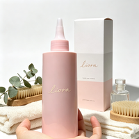 Emballage cosmétique rose en PET, flacon roll-on 50 ml, flacon vaporisateur à fine brume 100 ml 200 ml, flacon vide pour soins de la peau avec bouchon à embout compressible